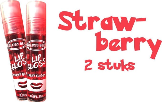 Gloss Bee Strawberry Lip Gloss 2 stuks