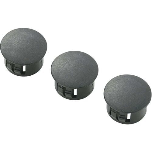 TRU COMPONENTS TC-HPR-16203 Blindstop Plaatdikte (max.) 1.6 mm Polyamide Zwart 100 stuk(s)