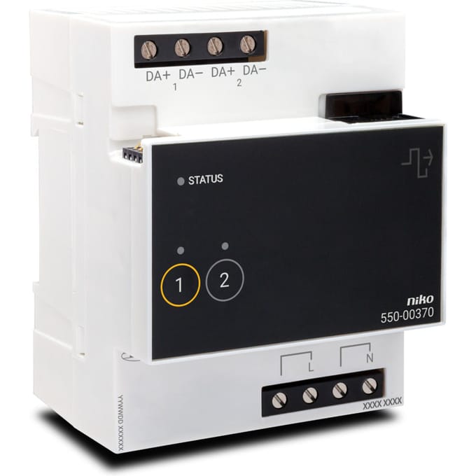 Niko Dali-2 Adresserbare 2-Kanaals Controlemodule - 550-00370