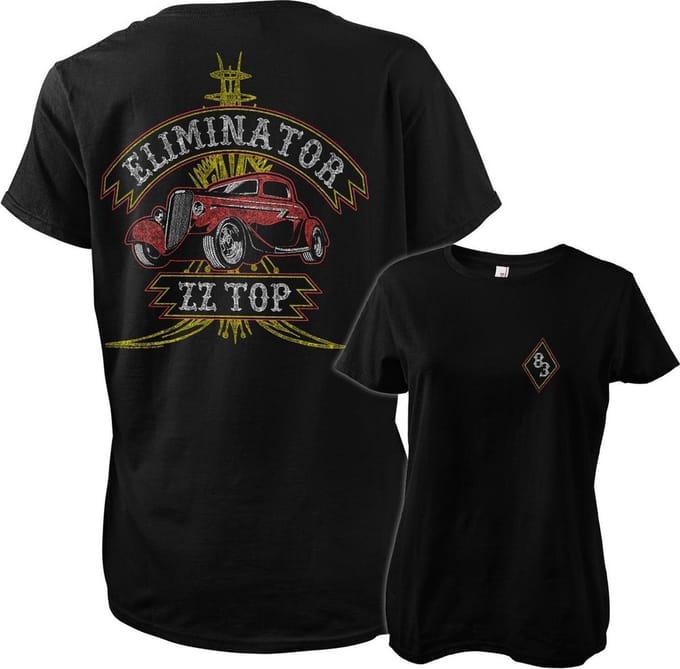 ZZ Top Dames Pinstripe Eliminator 83 Girly T-shirt