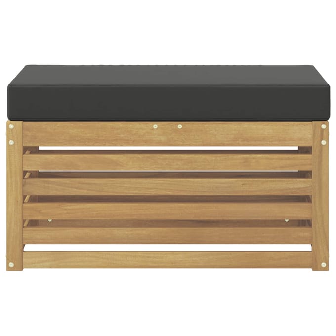 vidaXL - Buitenstoel - Bank - Massief - Acacia - Hout - Wit