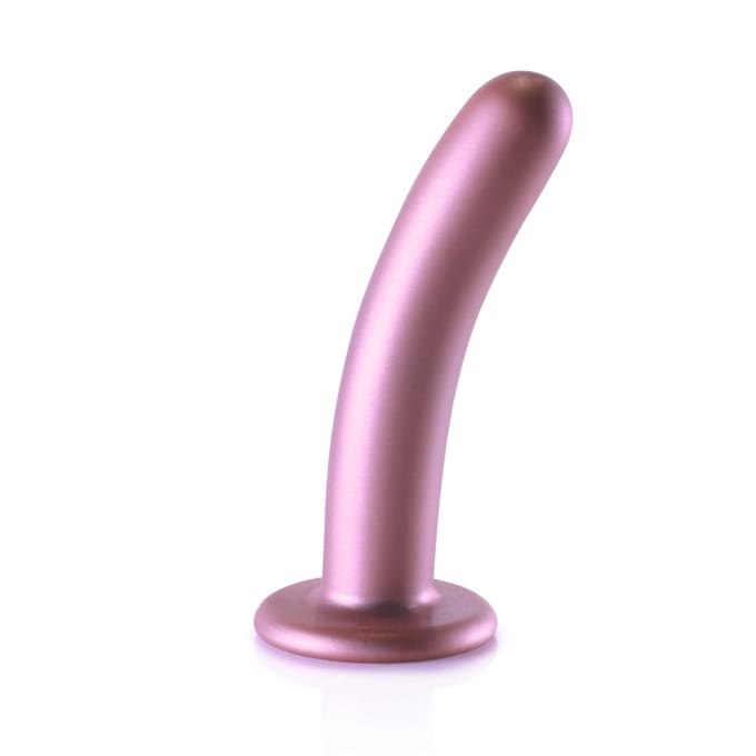 Ouch! by Shots Glad siliconen G-Spot Dildo - 6'' / 14,5 cm - Rose Gold - Roze