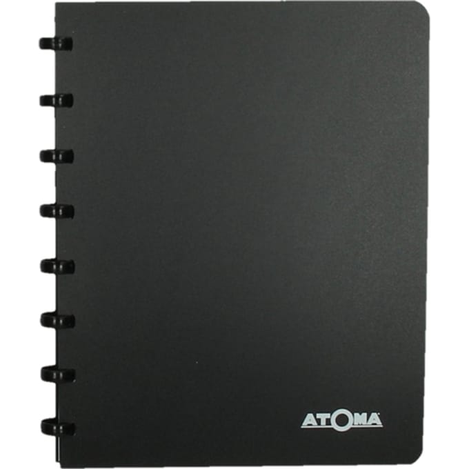 Adresboek Atoma A5 lijn 54vel 90gr PP assorti