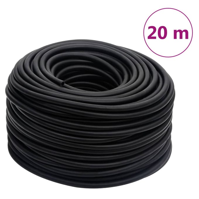 vidaXL - Luchtslang - hybride - 0,6'' - 20 - m - rubber - en - PVC - zwart