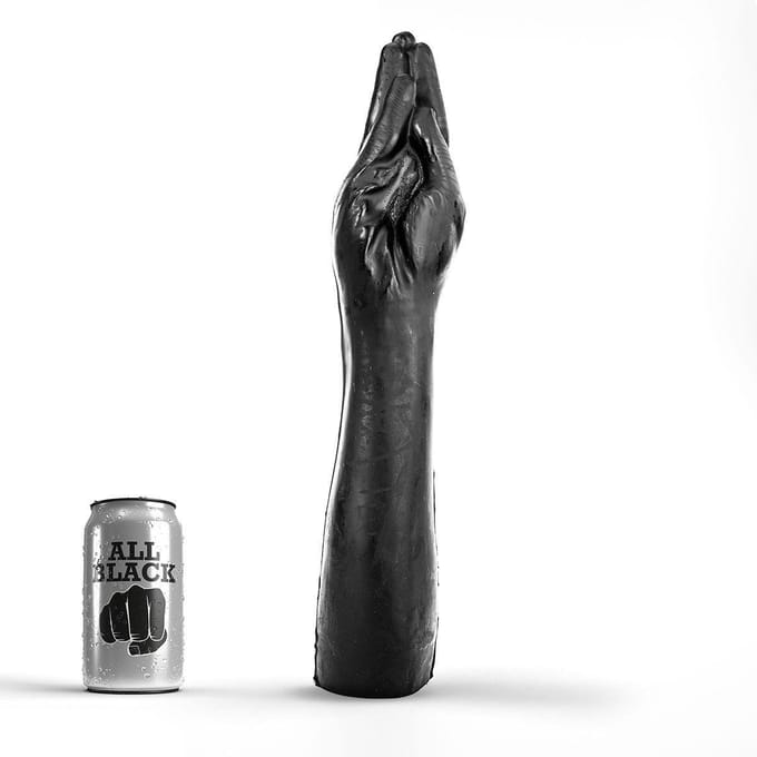 All Black Zwarte realistische fisting dildo