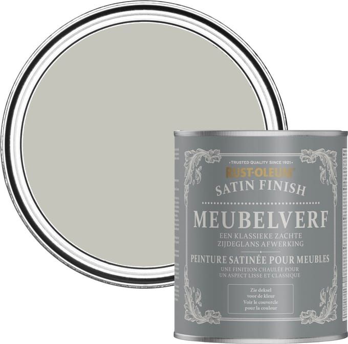 Rust-Oleum Grijs Meubelverf Zijdeglans - Mist 750ml