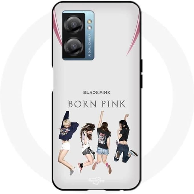 Oppo A77 5G hoesje zwartroze geboren roze Kpop