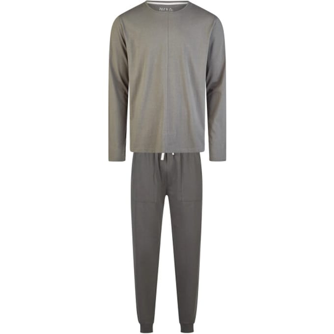 Phil & Co Heren Pyjama Set Lang Grijs - Maat L