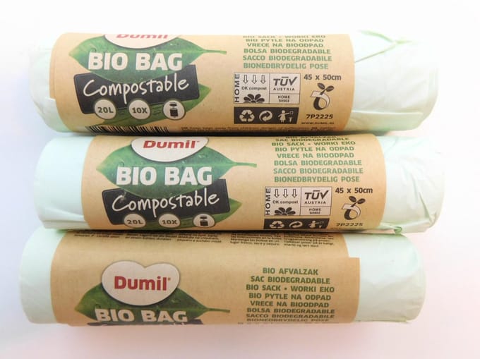 Dumil - Bio Afvalzak - Compostzak - WIKKEL Keurmerk - 3 x 10 zakken van 20 Liter