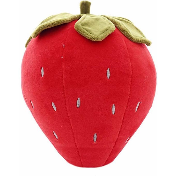 25 40cm Huisdecoratie Kussen Fruit Aardbei Fruit Aardbei Gevuld Gevuld 25cm rood