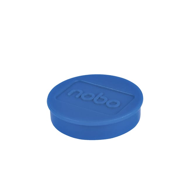 Nobo Magnetische Whiteboard Magneten, pak van 10 stuks, 32mm Gekleurde Magneten Blauw