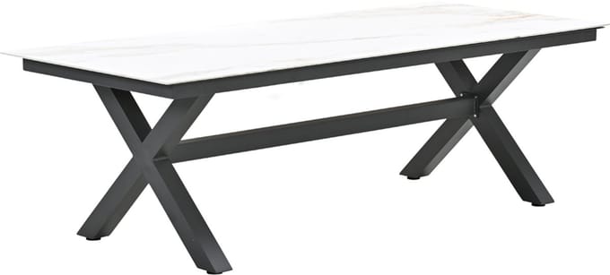 Garden Impressions Marbella Tuintafel Venice White - 240x100 cm