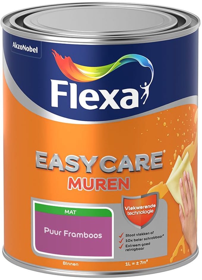 Flexa - Easycare Muren - Puur Framboos - Mengverf - 1 L