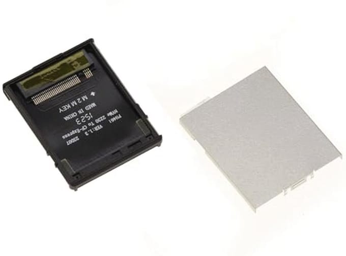 Adapter voor M2 NVMe 2230 SSD als vervanging voor CF Express Type B in camera
