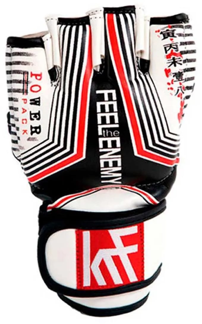 Krf Feel The Enemy Super Eva Double Strap Bokshandschoenen Wit,Zwart L