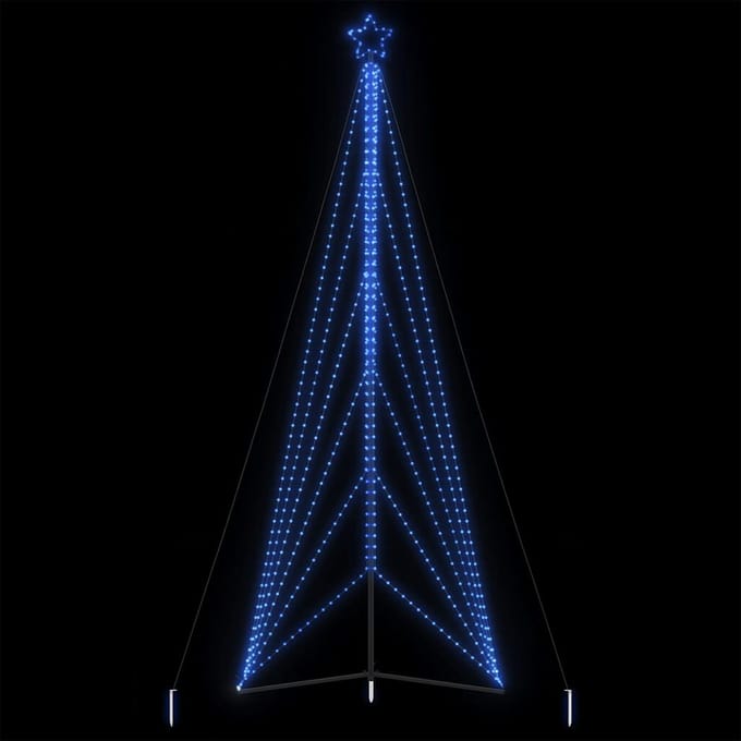 vidaXL LED-kerstboom 861 LEDs 478 cm blauw