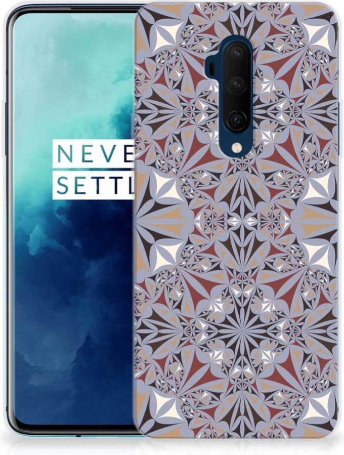 OnePlus 7T Pro TPU Siliconen Hoesje Flower Tiles