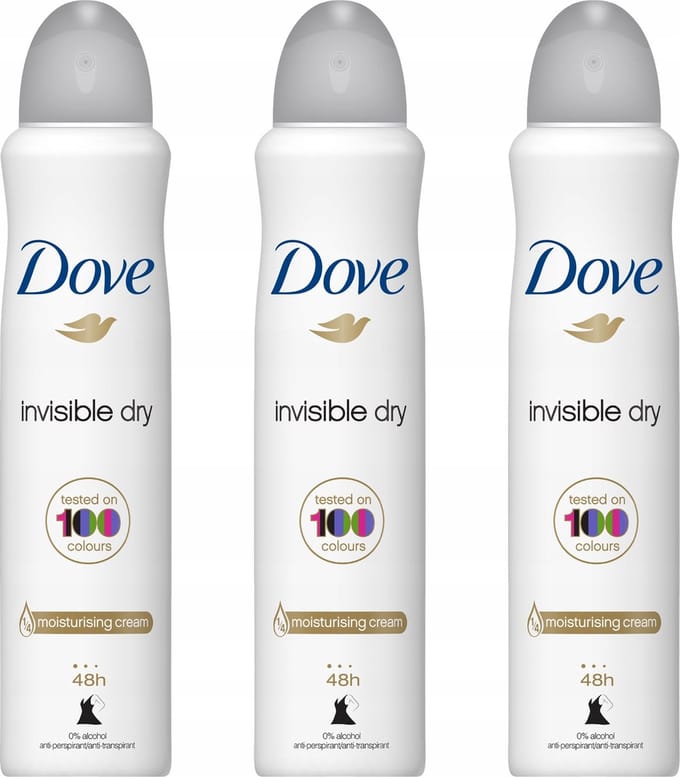 Dove Anti- Perspirant Spray XL - Invisible Dry - 3 x 250 ml - Dames