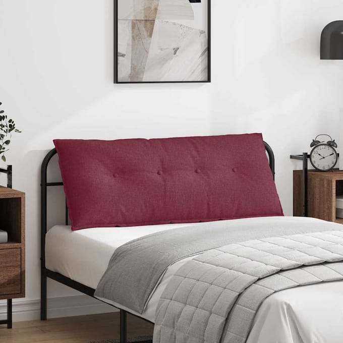 vidaXL - Rugkussen - Wijnrood - 200 - x - 19 - x - 50 - cm - Stof