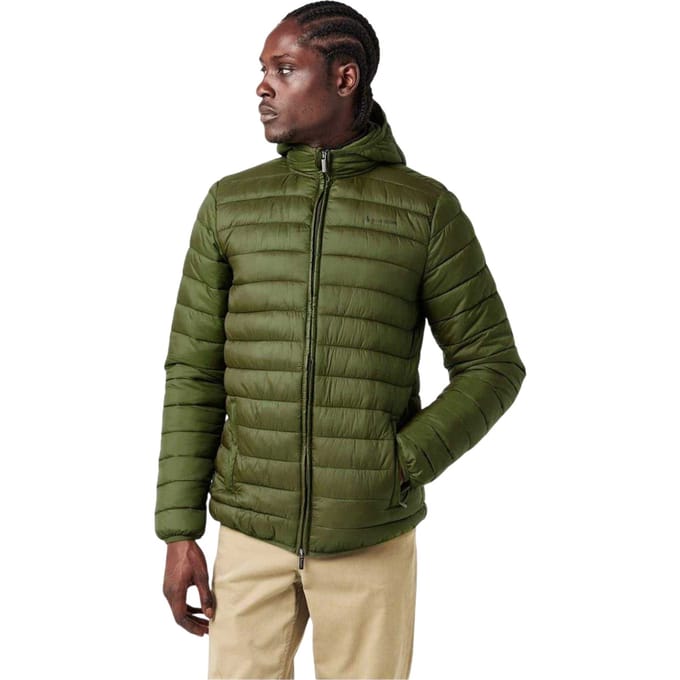 Aquascutum Heren Logo Pufferjacke (Legergroen)