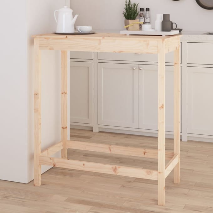 vidaXL - Bartafel - 100x50x110 - cm - massief - grenenhout