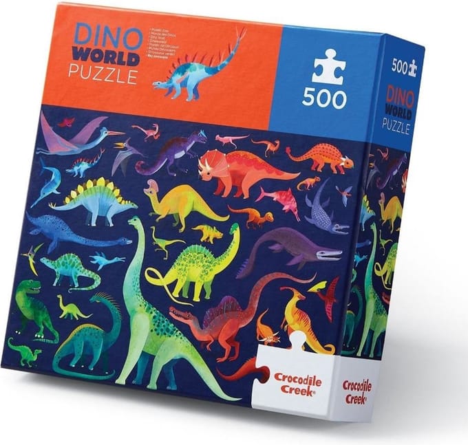 Crocodile Creek Puzzel - Dino World - 500 stukjes