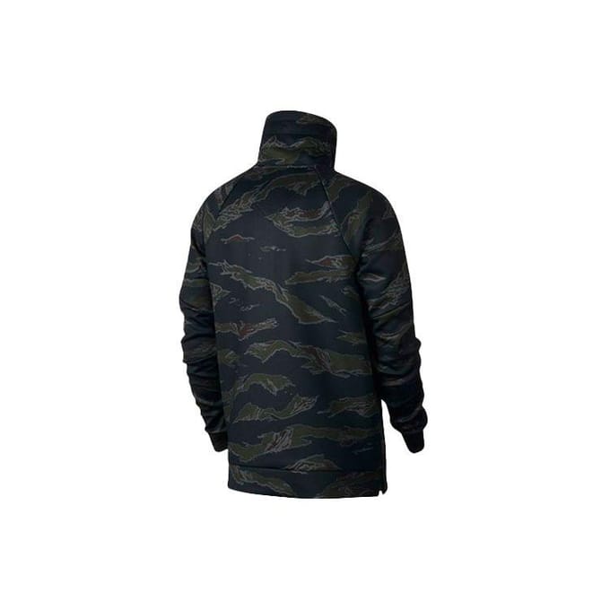 Jordan Camouflage Sport décontracté demi-Zip pull veste hommes hauts AH6164-010 XL black