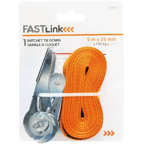 MasterLock Spanband met Ratel Oranje 5,0 m