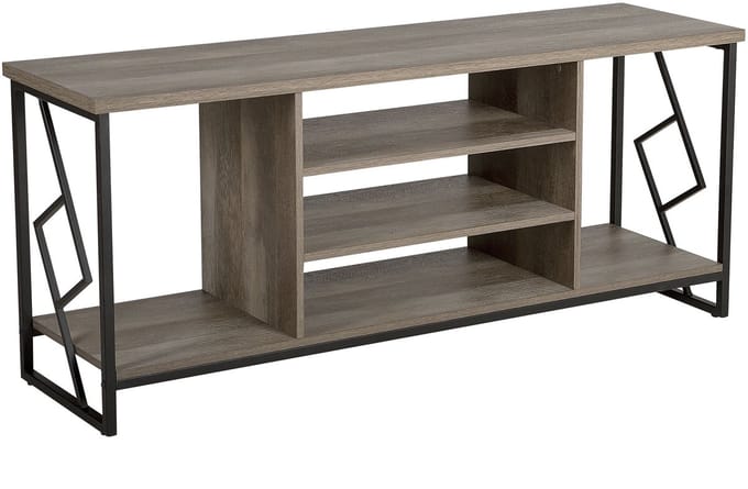 FORRES - TV-meubel - Donkere houtkleur - Spaanplaat