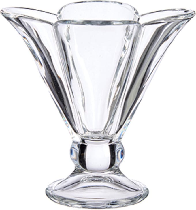 Vivalto IJscoupe in Bloemvorm - 200ml - 10,5 x 10,5 x 12 cm - Set van 6