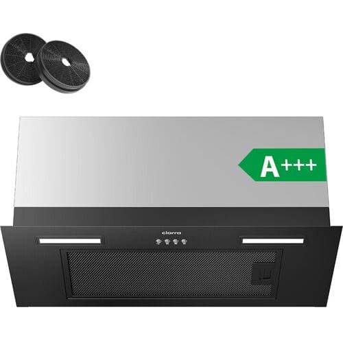 Ciarra 60 cm Inbouw Afzuigkap – Zwarte Afwerking, Energieklasse A+++, 650 m³/h