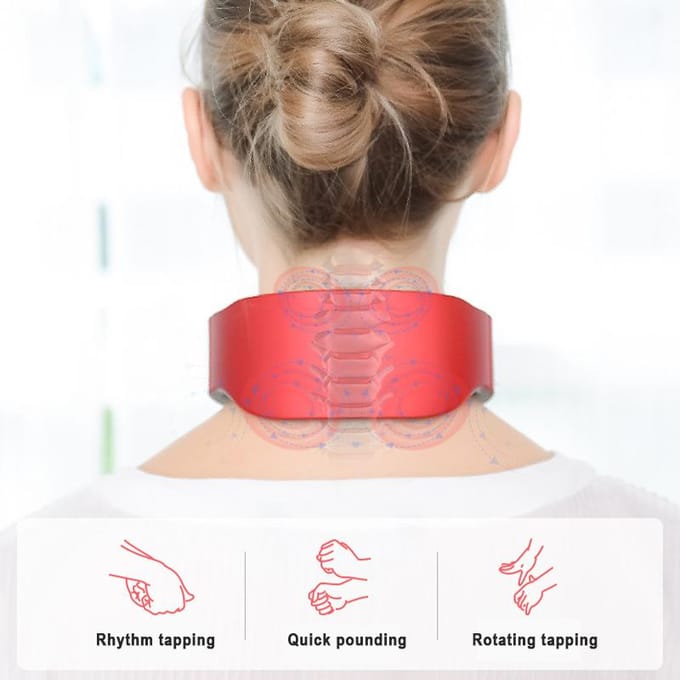 Elektrische Cervicale Wervelkolom Massager 6 Modellen 9 Snelheden Nekmassage Wervel Ontspanning Automatisch 4 Cervicale Massage Machines wit