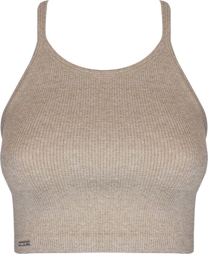 MAGIC Bodyfashion Dames Crop Top Beige