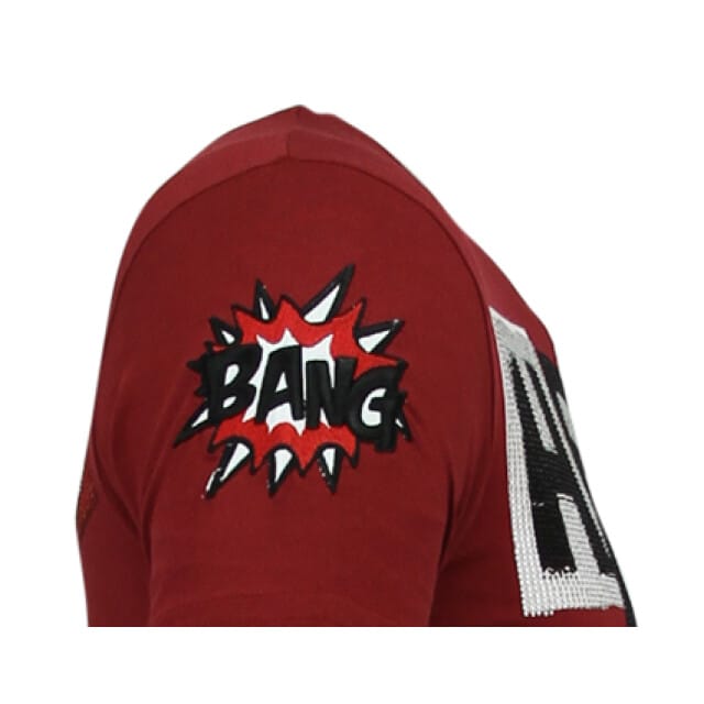 Hero Mask - Zomer T shirt Heren - 6323B - Bordeaux