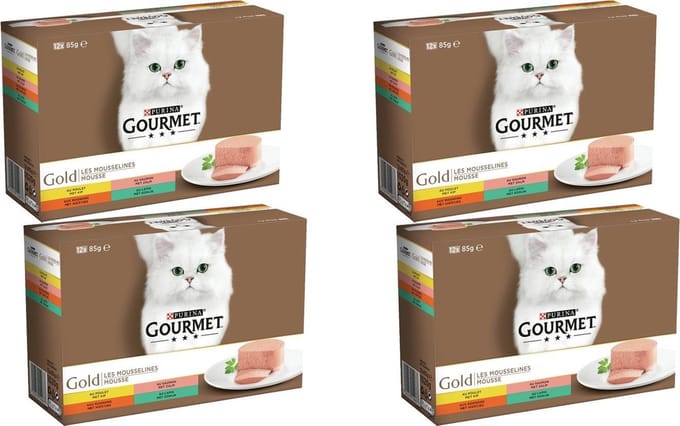 Gourmet Gold Multipack - Kattenvoer - 4 x Mix 12x85 g