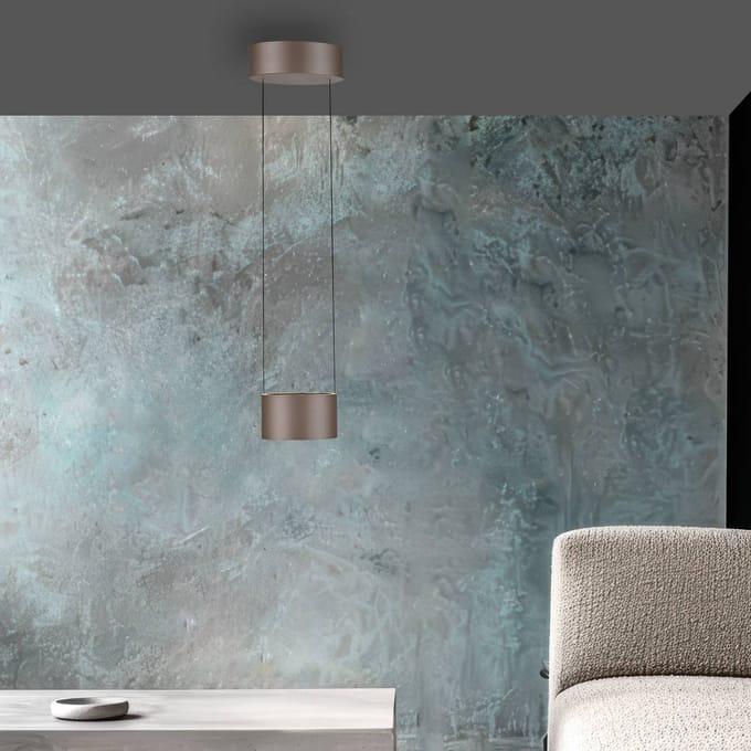 LED hanglamp PURE Clipse, bronskleurig Ø 20 cm CCT, 2-lamps