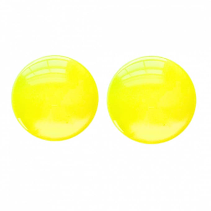 Clip oorbellen Geel 2.5 cm