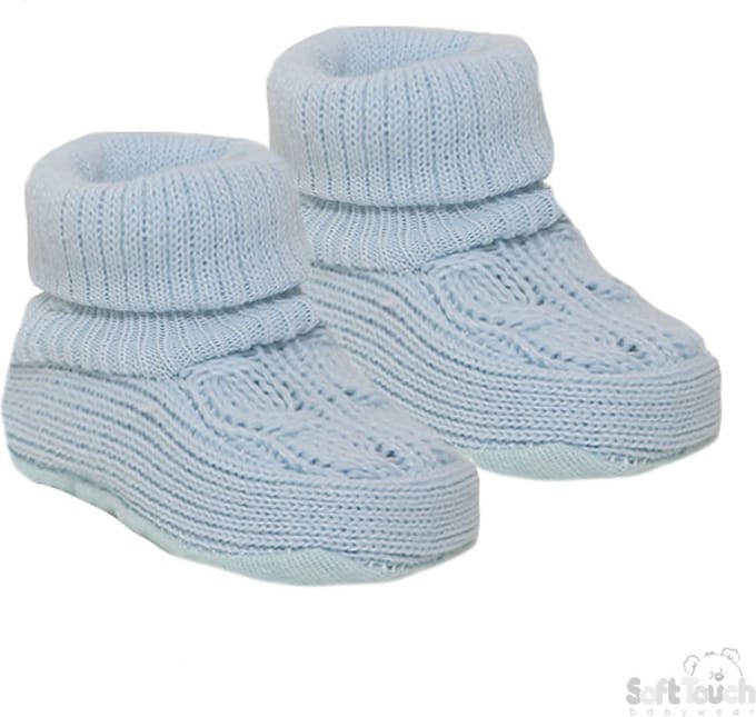 Soft Touch Babysloffen Junior 0-3 Maanden Blauw S403-B