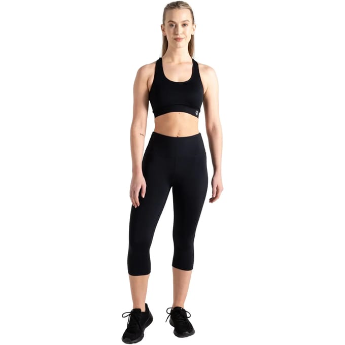 De Influential 3/4-sportlegging van Dare2B voor dames - dames - zwart