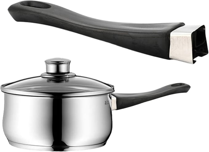 Potgreep - Pannenhandgreep - Veilig Koken - Antislip Ontwerp - 17 cm - Zilver