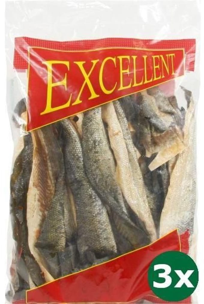 3x1 kg Petsnack zalmhuid zonder vet