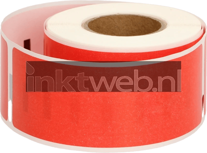 FLWR - Labels / Dymo 99010 / rood / Geschikt voor Dymo