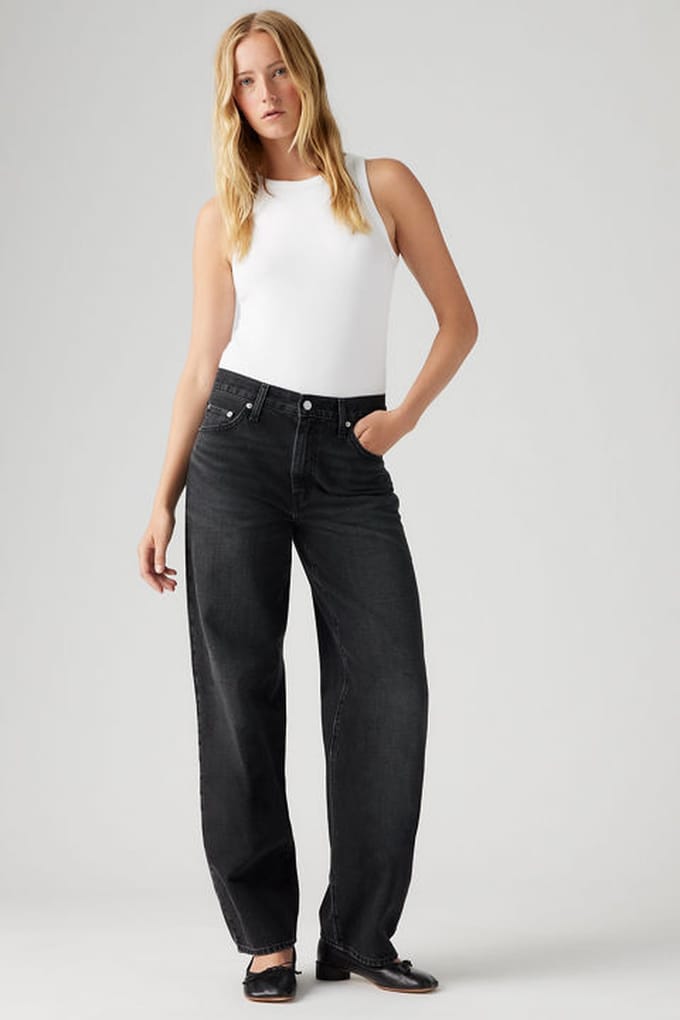 Levi's Baggy Dad Jeans Größe: W25L32 | Ausgestellte Hosen Outlet | Damen