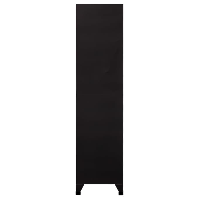 vidaXL - Lockerkast - 90x45x180 - cm - staal - zwart
