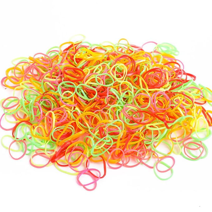 500 Stuks Huisdier Elastiekjes Gemengde Kleur Hoge Elasticiteit Rubber Rekbaar Huisdier Haar Strikjes voor Kat 500pcs blue