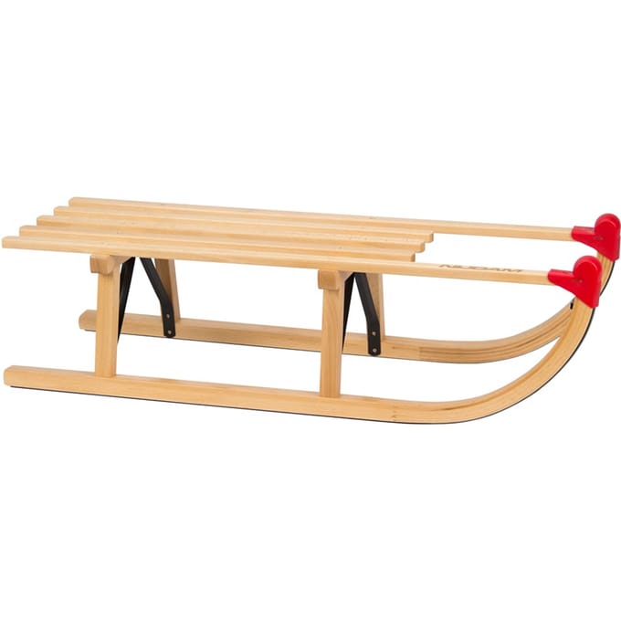 Nijdam Houten Slee Davos - Traditionele 90 cm Slede - Beukenhout
