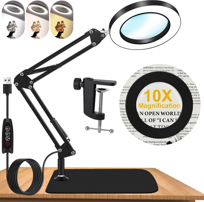 Loeplamp Met Standaard - Lamp Met Led Verlichting - Werklicht