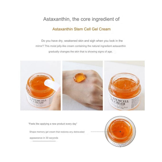 Graymelin Astaxanthine Stamcel Gel Crème 50ml 1 PCS white