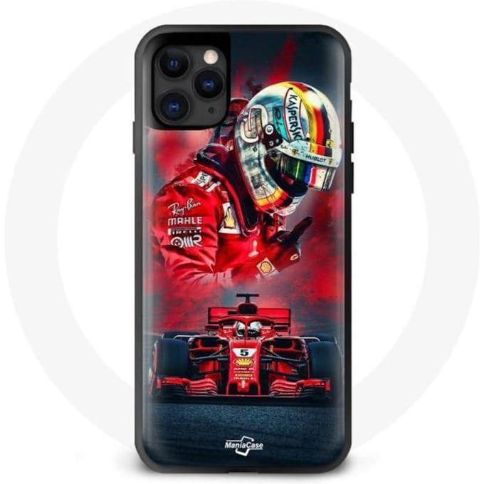 Coque iphone 12 pro max Formula 1 Rouge sebastian vettel