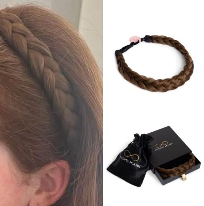 Infinity Braids - Lizzy Regular Braid - Haarband - Haarband Dames - Haarbanden - Haarband meisje - Lizzy Cayenne Spice